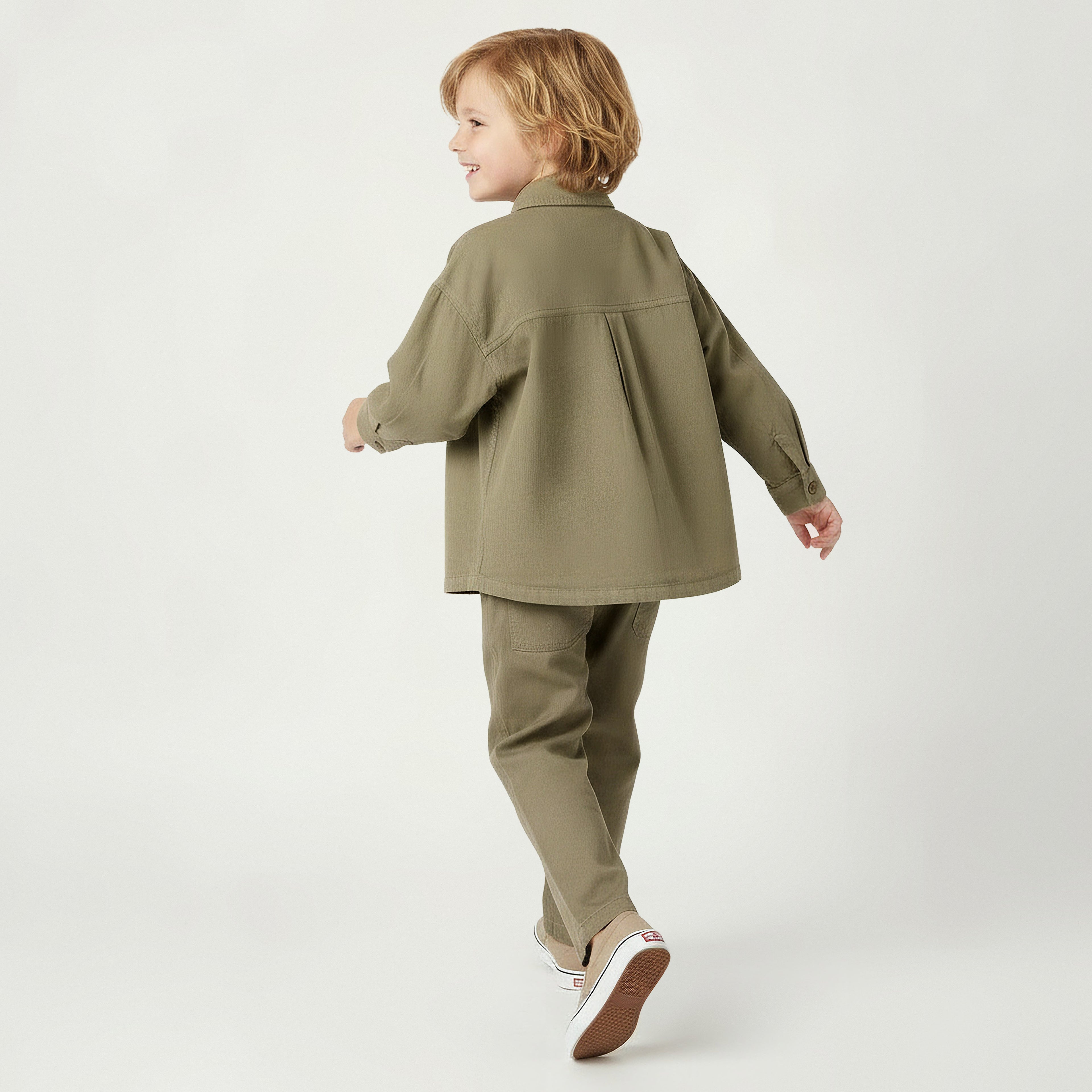 Juniors Long Sleeve Shirt with Pockets
