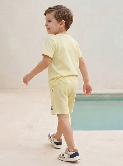 Set of 3 Juniors Crew Neck Short Sleeve T-shirt and Shorts Set with Assorted Print-boys-clothing-setsandcoords-image-5