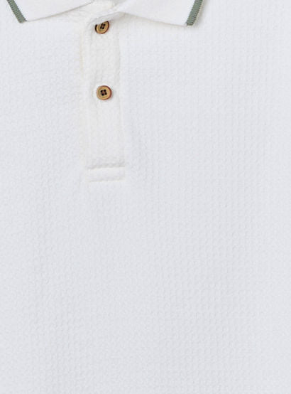 Eligo Collared Short Sleeves Polo T-shirt and Shorts Set with Waffle Textured Design-boys-clothing-setsandcoords-image-5