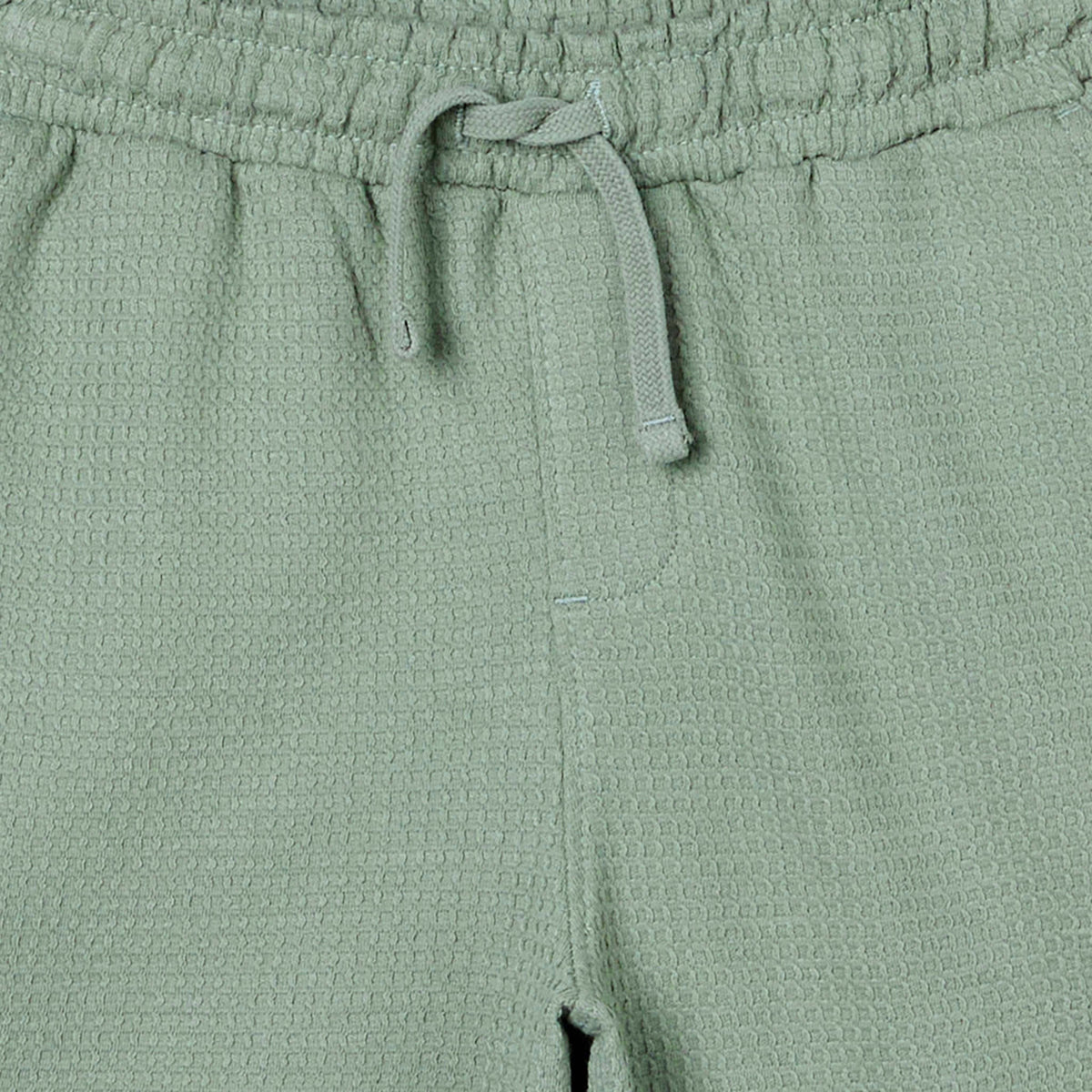 Eligo Collared Short Sleeves Polo T-shirt and Shorts Set with Waffle Textured Design