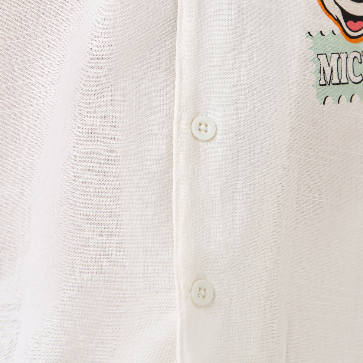 Disney Short Sleeve Shirt with Mickey Mouse Print