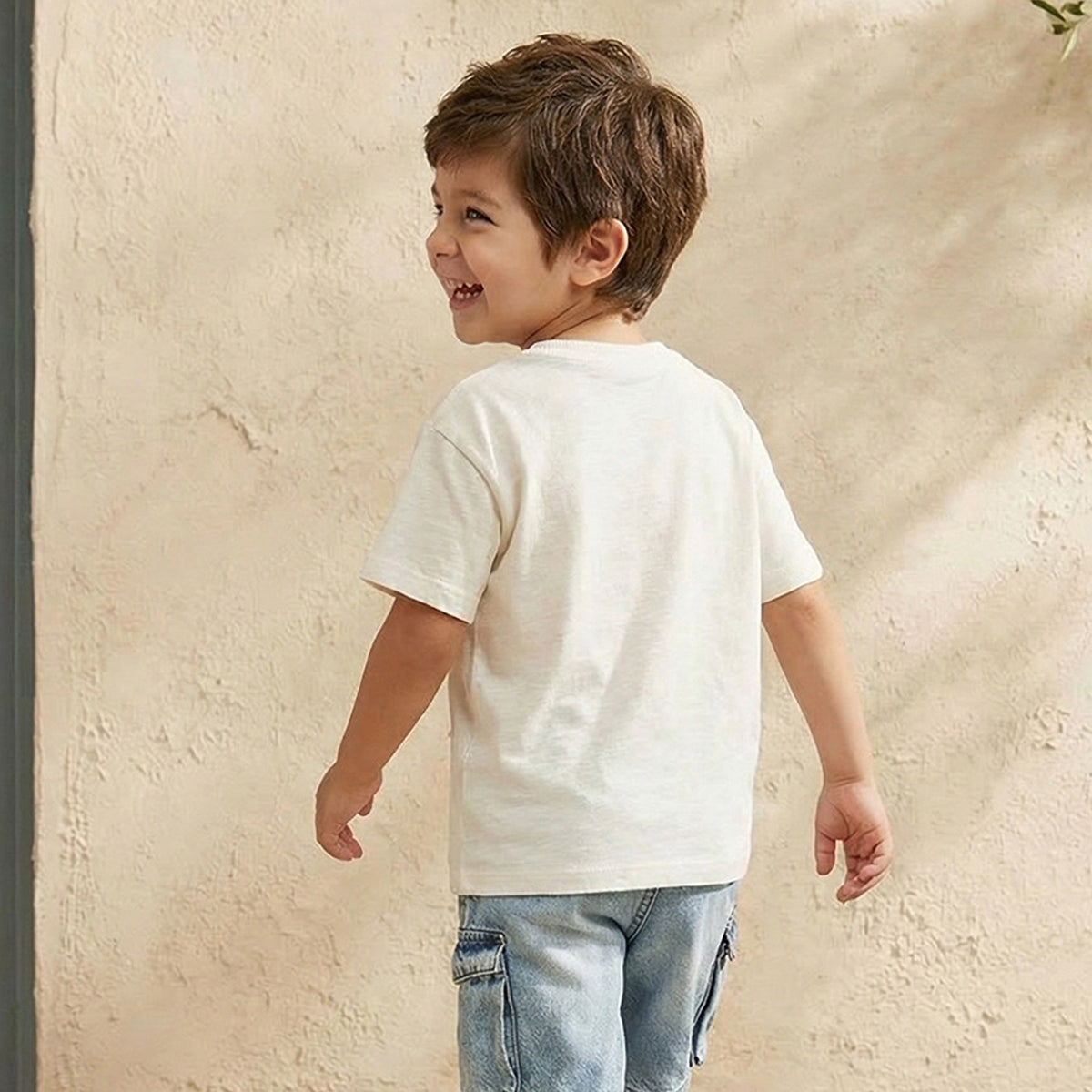 Crew Neck Short Sleeves T-shirt with PAW Patrol Print