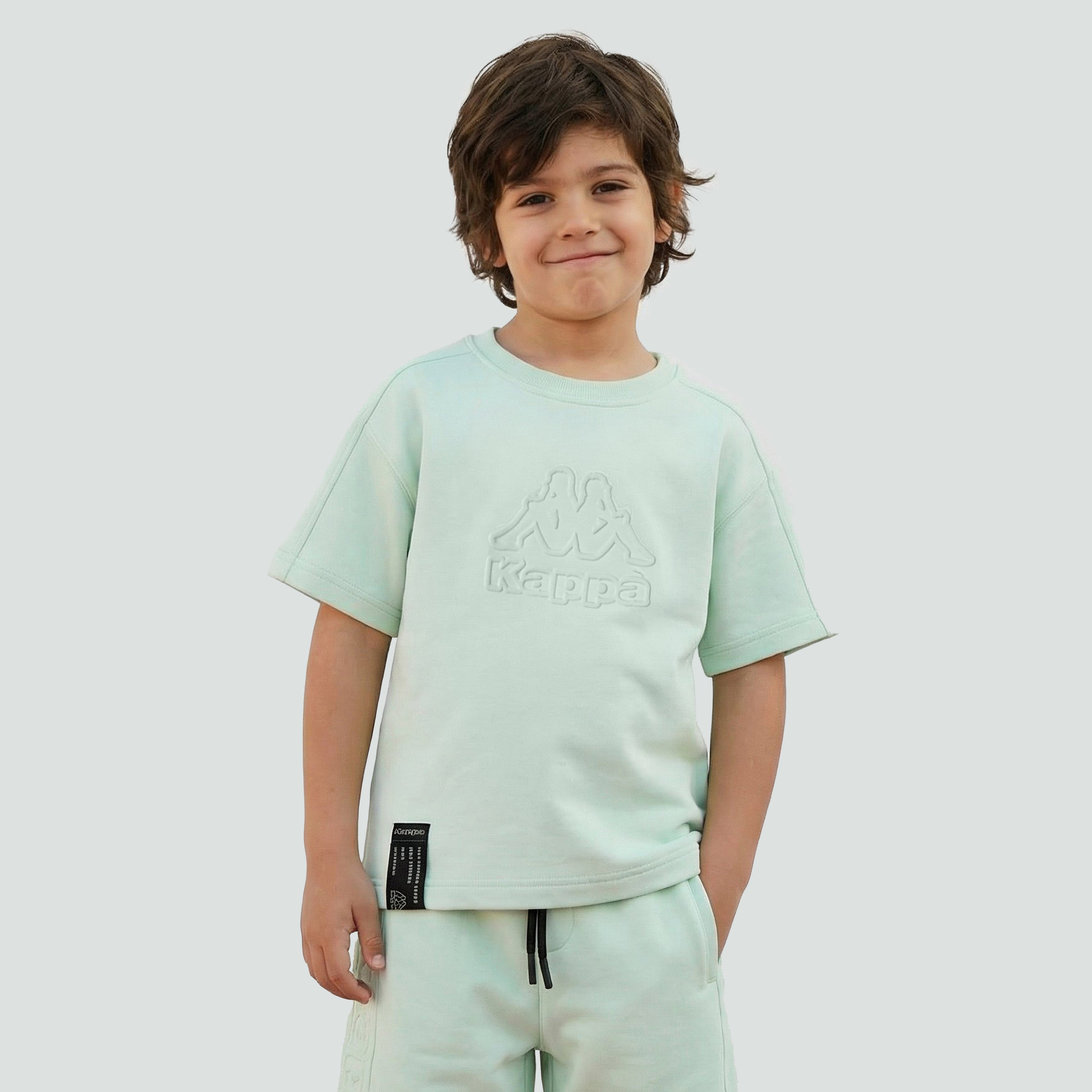 Kappa Crew Neck Short Sleeves T-shirt and Shorts Set with Embossed Logo