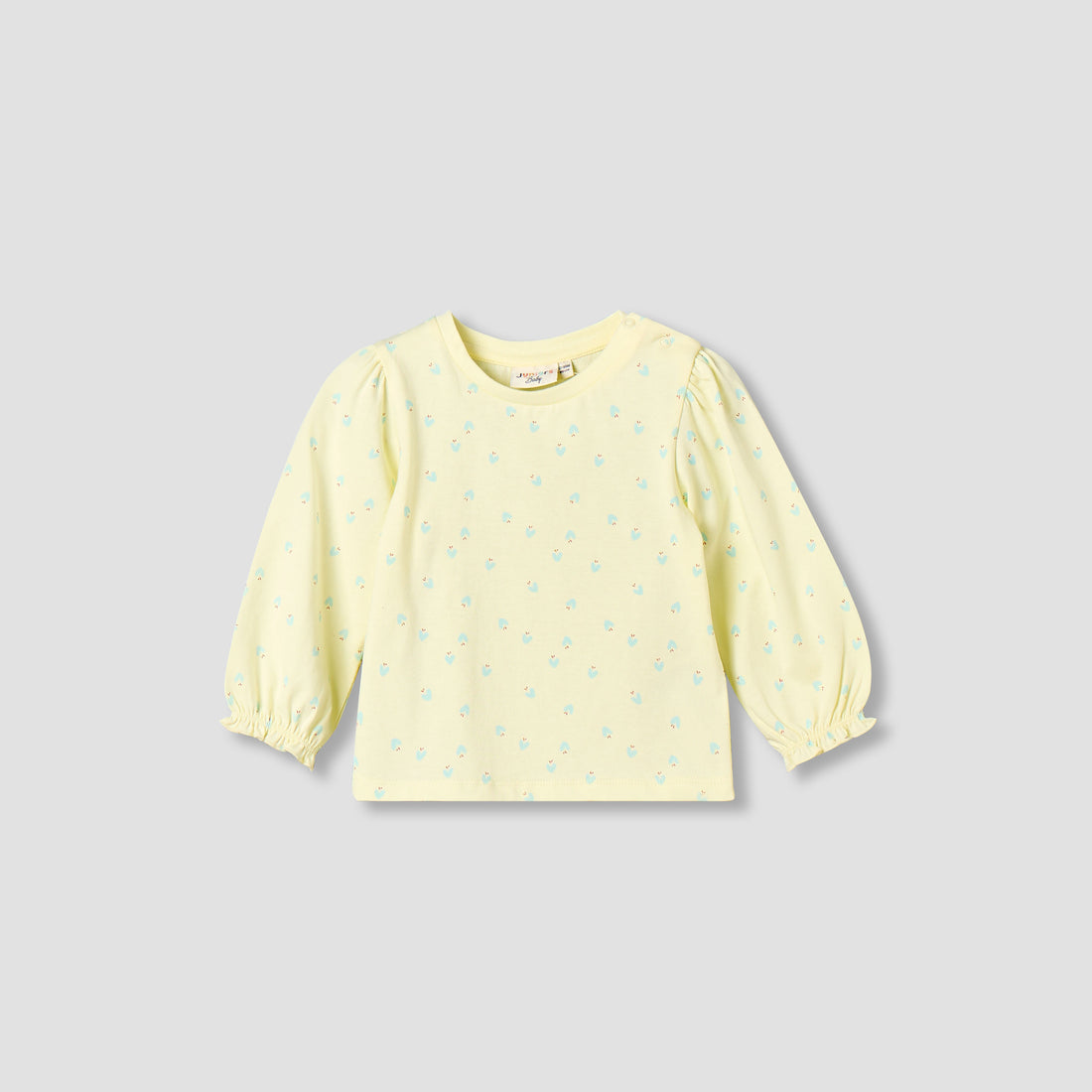 Juniors Crew Neck Long Sleeves T-shirt with Floral Print