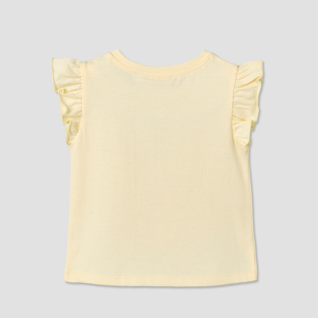Juniors Round Neck Sleeveless T-shirt with Ice Cream Cone Print