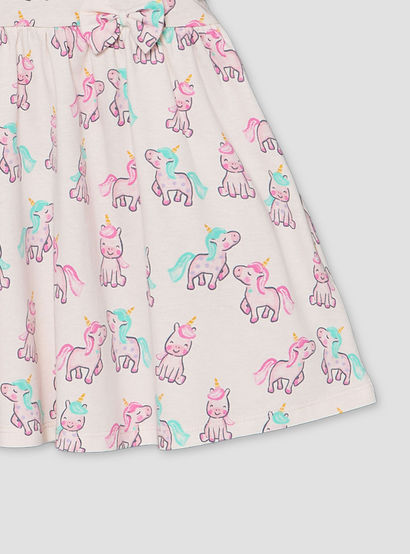 Juniors Round Neck Sleeveless A-line Dress with Unicorn Print-baby-girls-clothing-dressesandjumpsuits-image-5