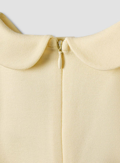 Juniors Peter Pan Collar Short Sleeve Dress with Bow Accent-baby-girls-clothing-dressesandjumpsuits-image-5