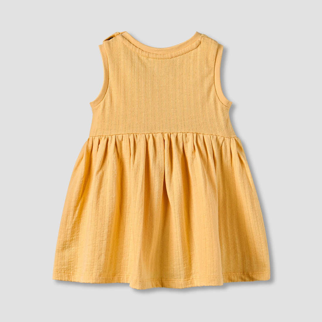 Juniors Round Neck Sleeveless Knee-Length Dress with Embroidery