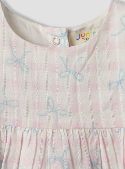 Juniors Round Neck Sleeveless Top and Shorts Set with Bow Print-baby-girls-clothing-setsandcoords-image-7