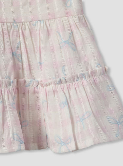 Juniors Round Neck Sleeveless Top and Shorts Set with Bow Print-baby-girls-clothing-setsandcoords-image-8