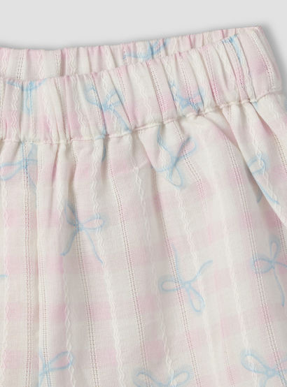 Juniors Round Neck Sleeveless Top and Shorts Set with Bow Print-baby-girls-clothing-setsandcoords-image-10