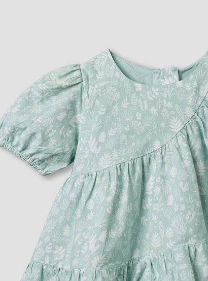 Juniors Round Neck Short Sleeves Tiered Dress with Headband-baby-girls-clothing-dressesandjumpsuits-image-6