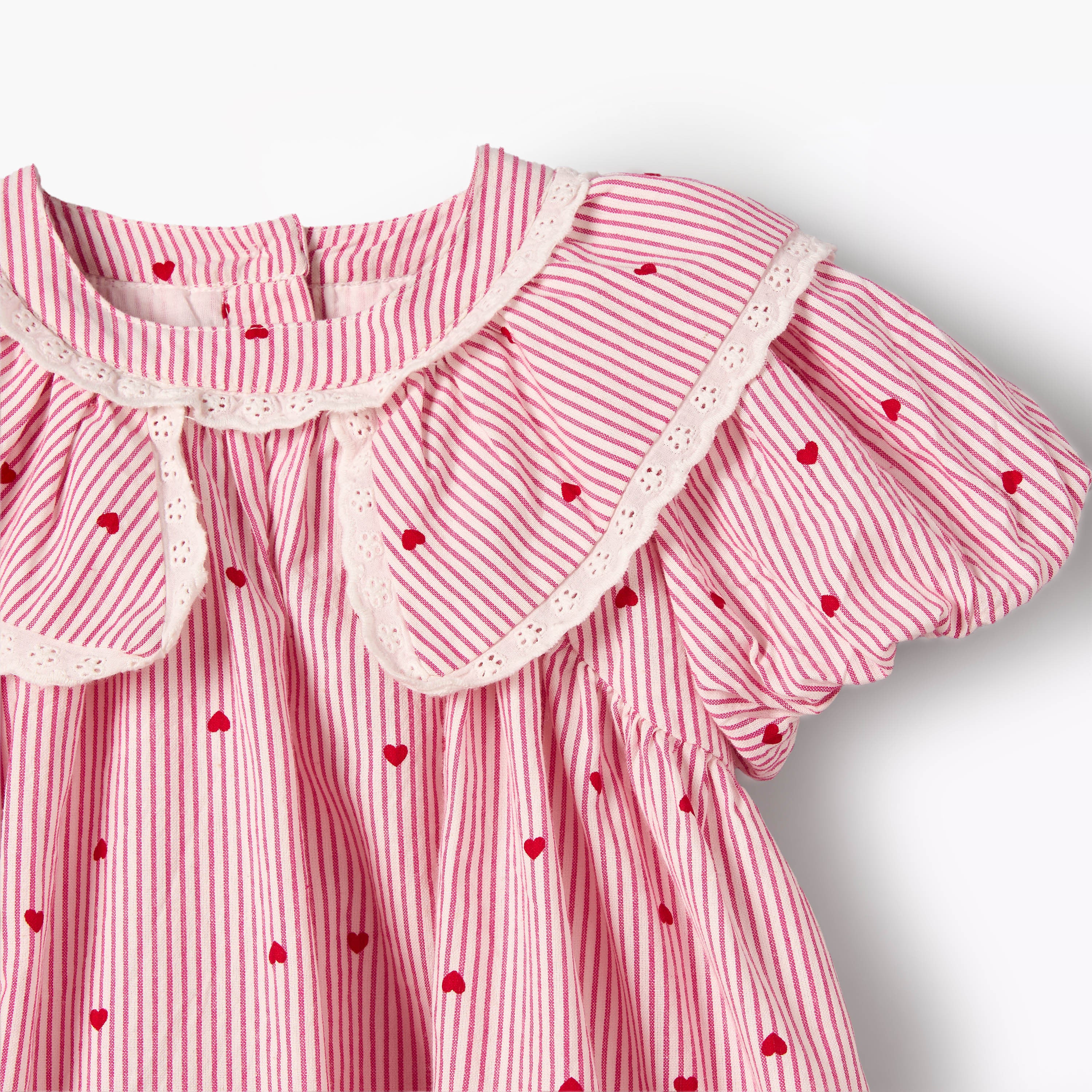 Juniors Collared Short Sleeve Dress with Bloomers
