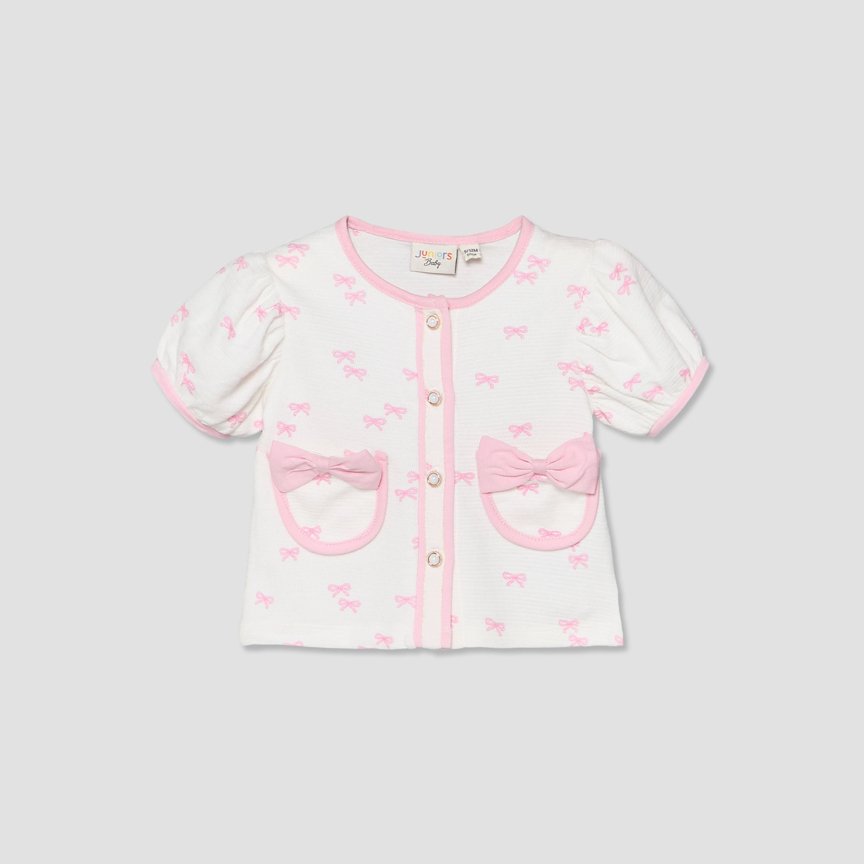 Set of 3 Juniors Clothing Gift Set with Bow Print