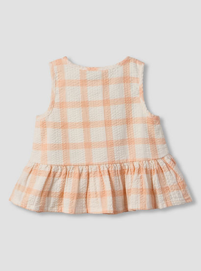 Juniors Round Neck Sleeveless Top and Shorts Set with Floral Applique-baby-girls-clothing-setsandcoords-image-5