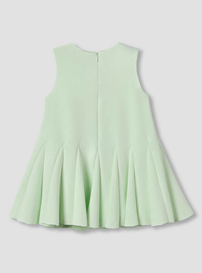 Juniors Round Neck Sleeveless Dress with Bow Accent-baby-girls-clothing-dressesandjumpsuits-image-3