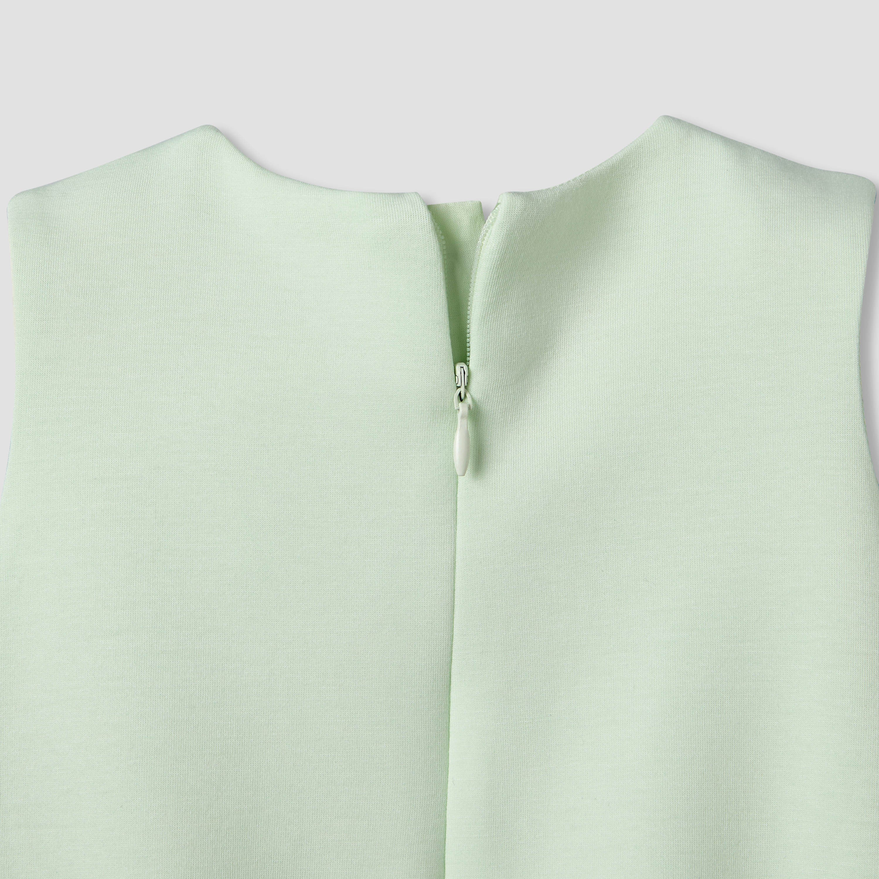 Juniors Round Neck Sleeveless Dress with Bow Accent