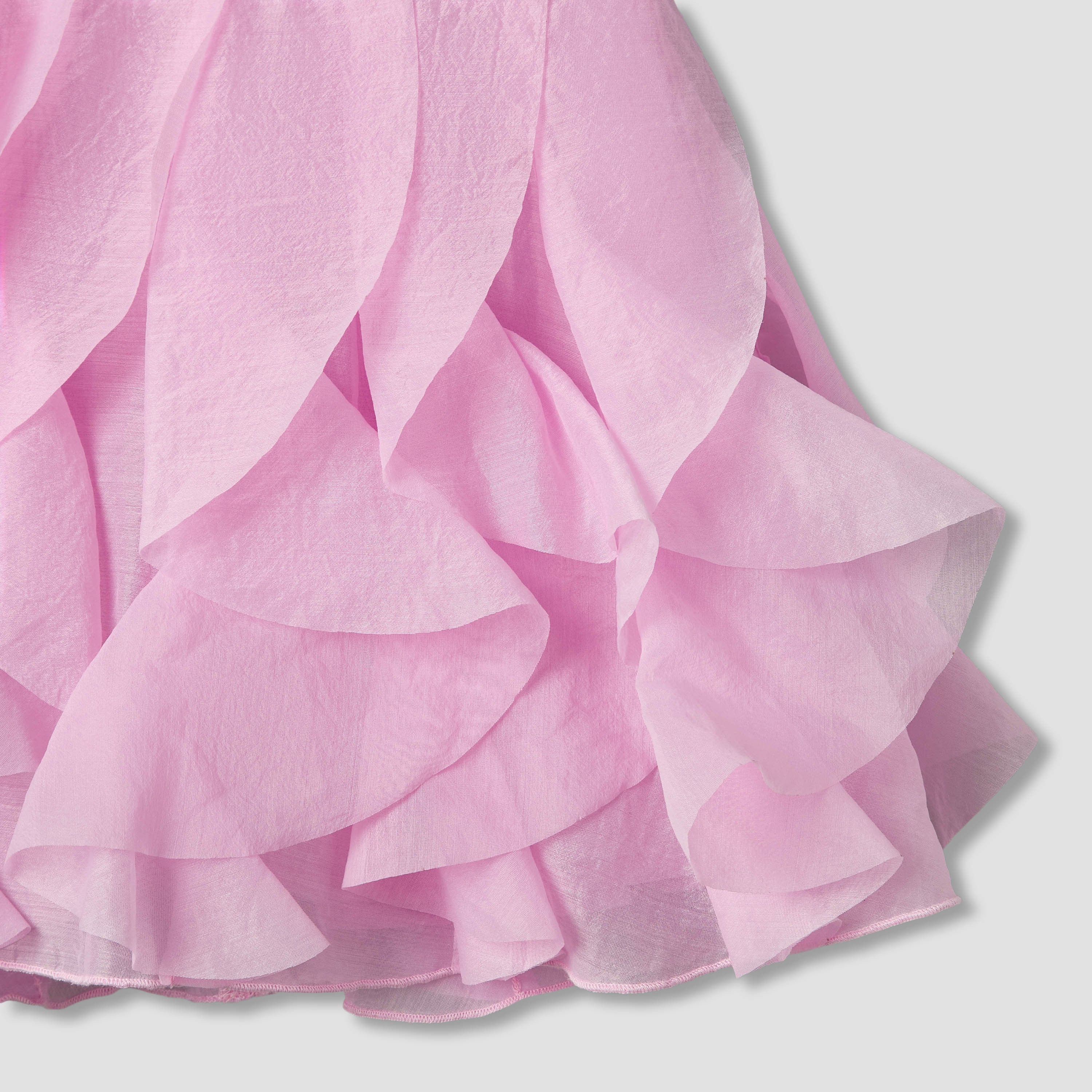 Juniors Round Neck Sleeveless Dress with Ruffles