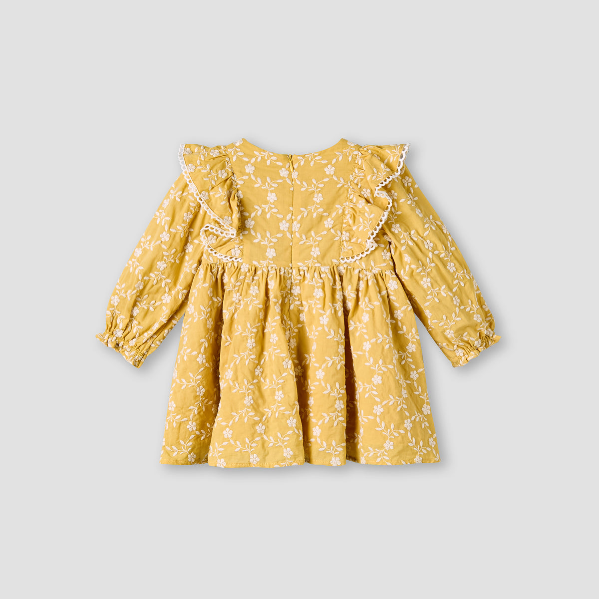 Giggles Round Neck Long Sleeve Dress with Hairband