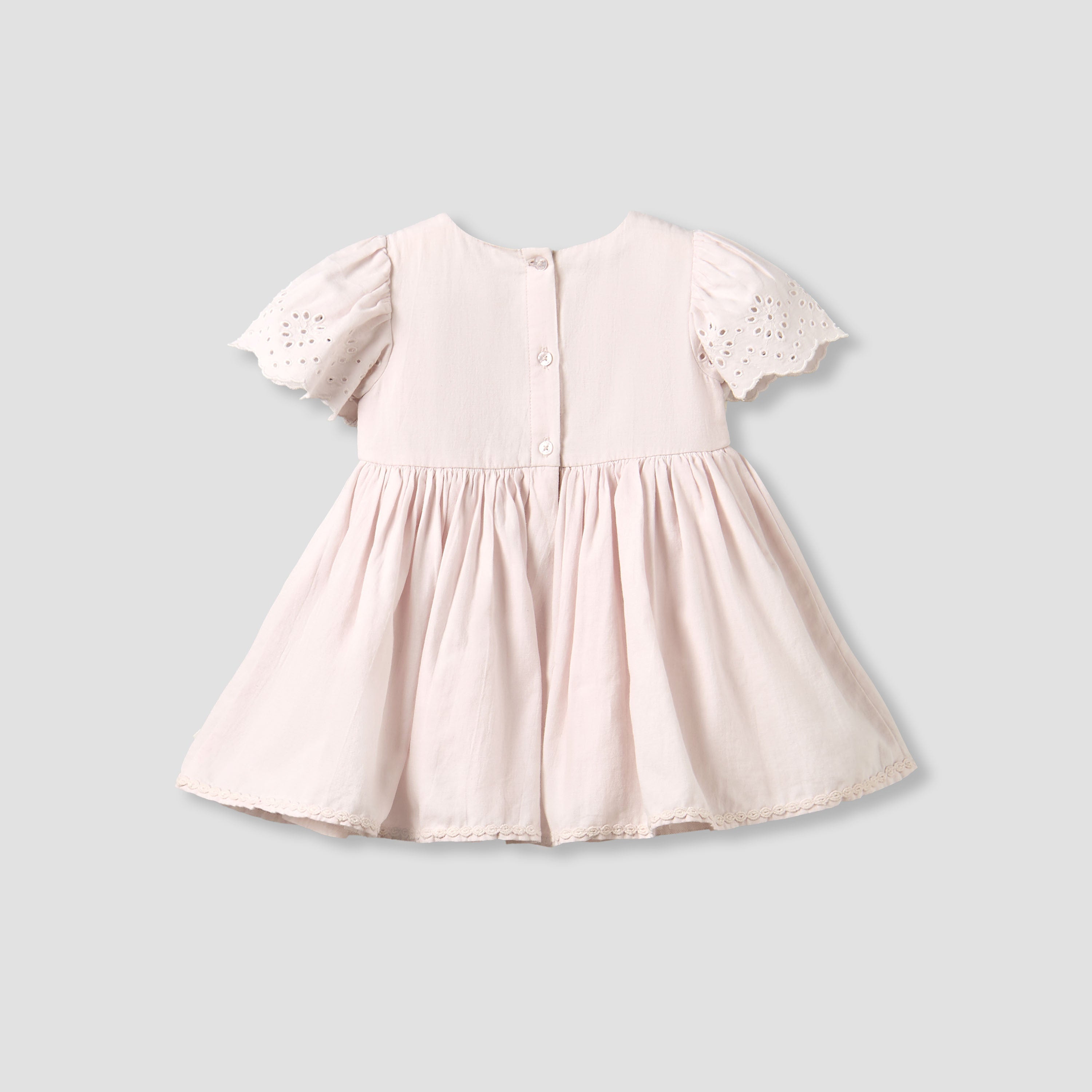 Giggles Round Neck Short Sleeves A-line Dress with Bloomers