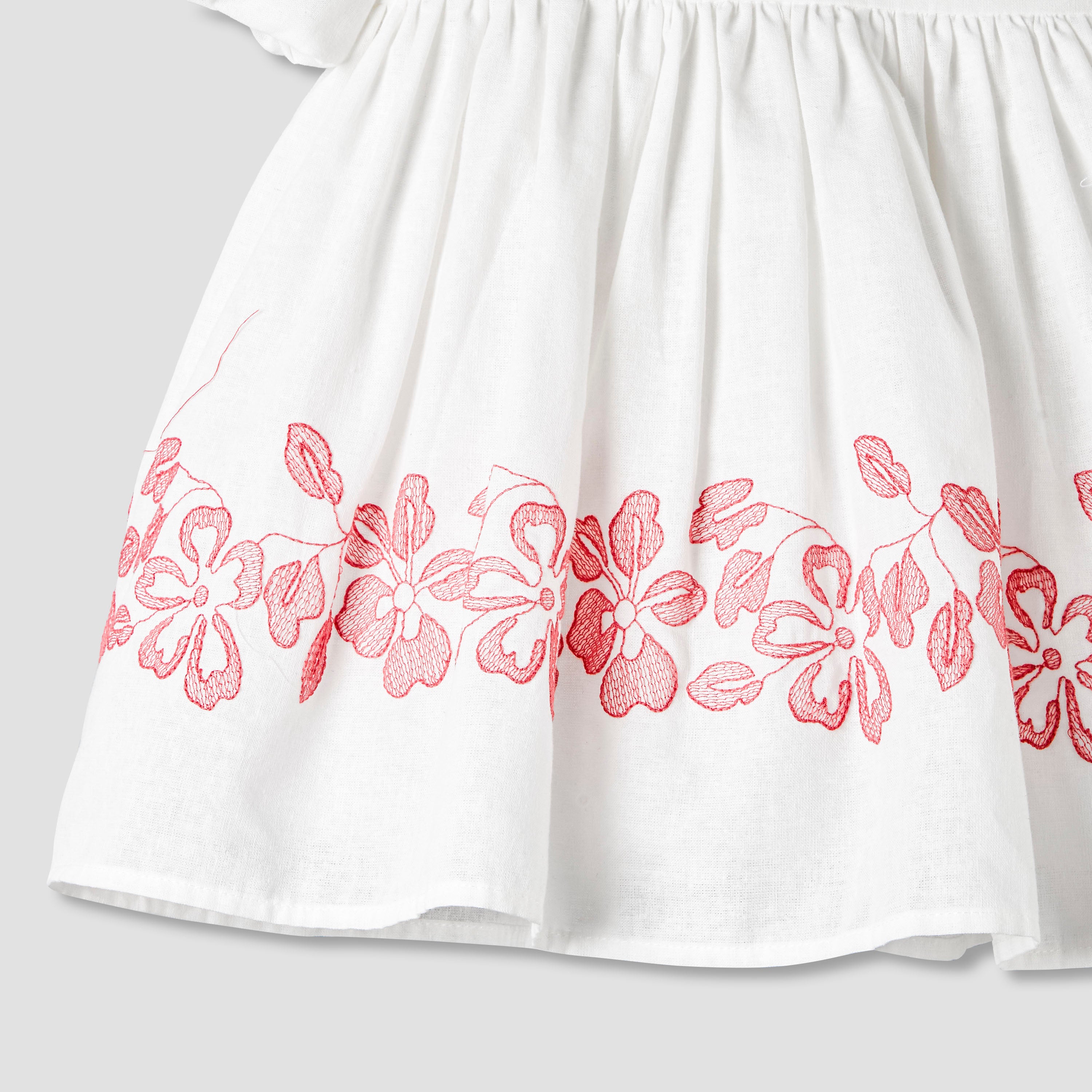 Giggles Square Neck Short Sleeves A-line Dress with Headband