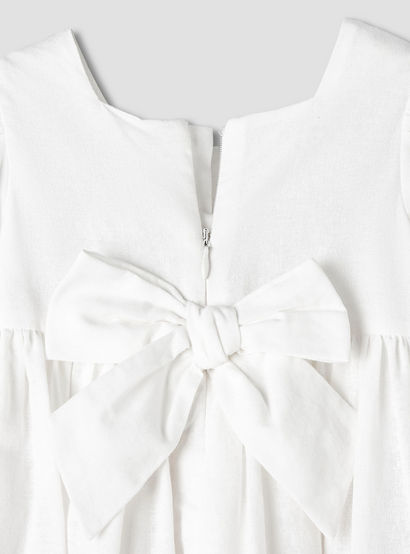 Giggles Square Neck Short Sleeves A-line Dress with Headband-baby-girls-clothing-dressesandjumpsuits-image-7