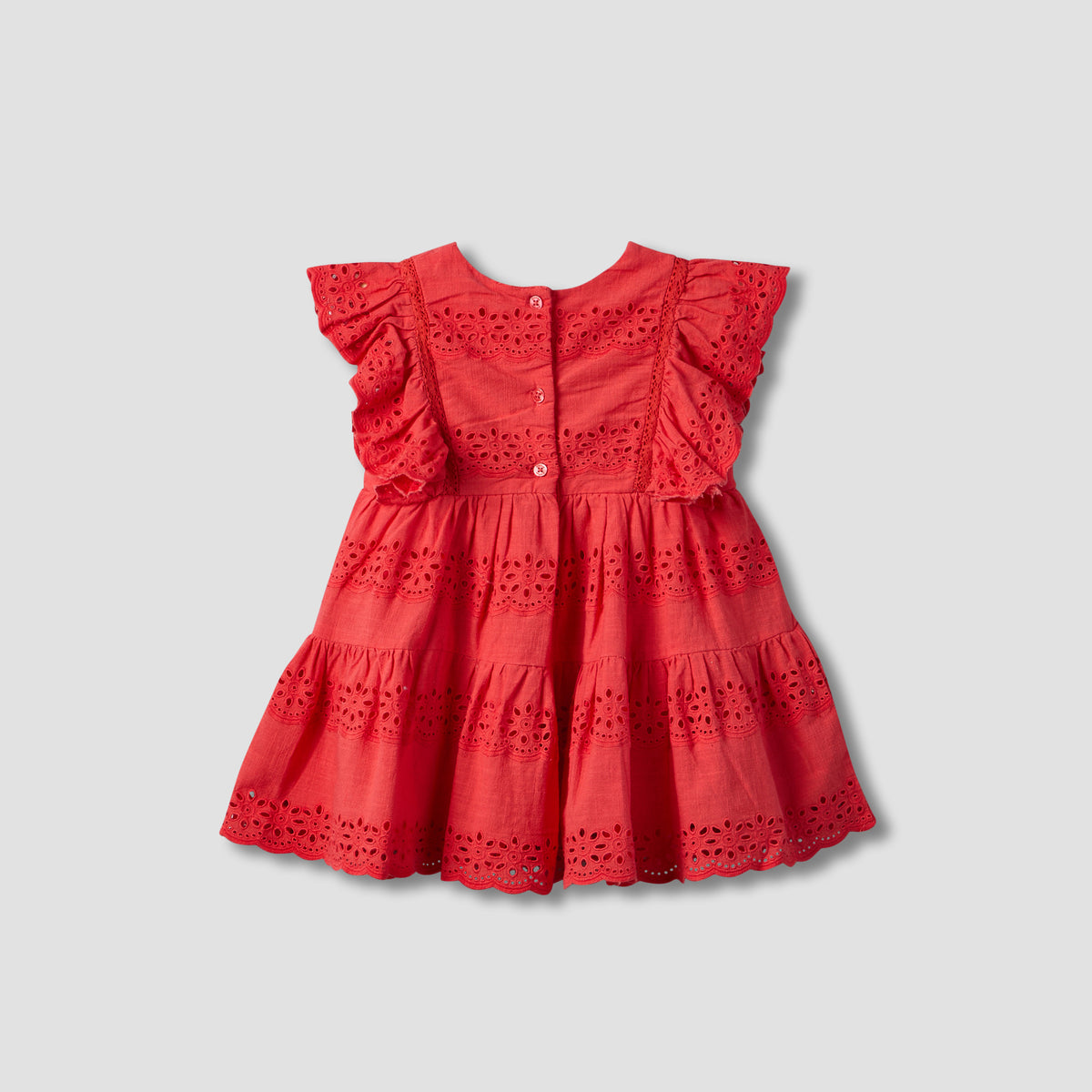 Giggles Round Neck Sleeveless Knee-Length Dress with Hairband