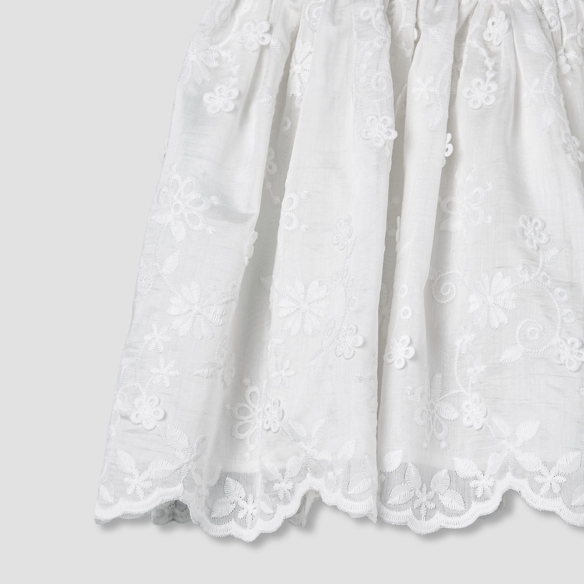 Giggles Square Neck Sleeveless A-line Dress with Lace Design