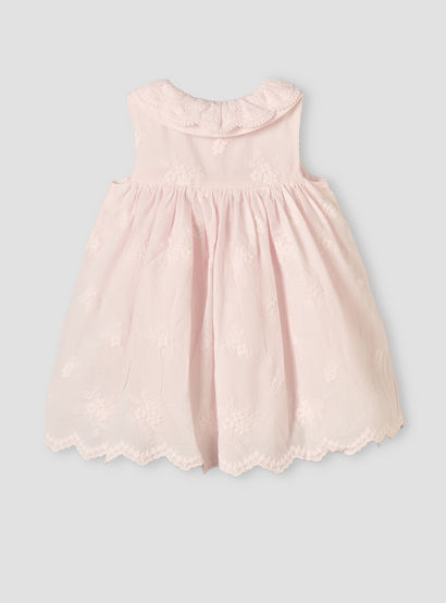 Giggles Collared Sleeveless Knee-Length A-line Dress with Embroidery-baby-girls-clothing-dressesandjumpsuits-image-3