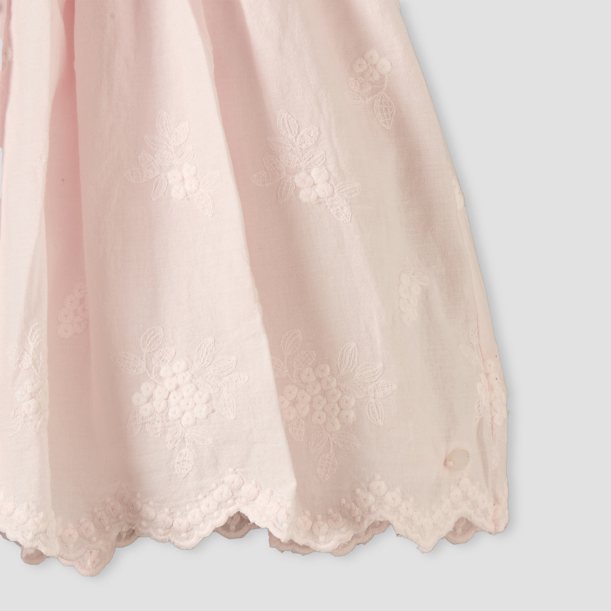 Giggles Collared Sleeveless Knee-Length A-line Dress with Embroidery