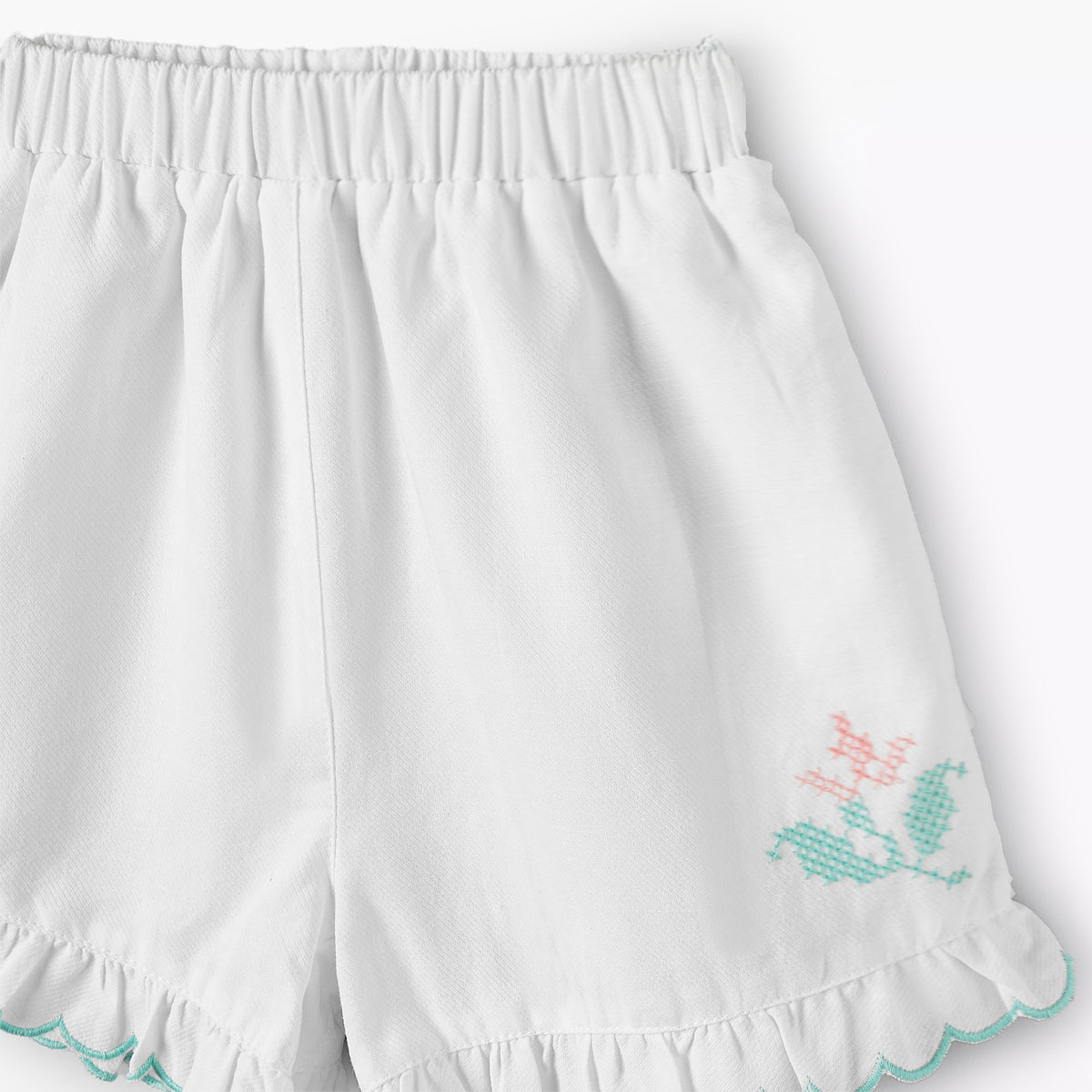 Giggles Square Neck Sleeveless Top and Shorts Set with Headband