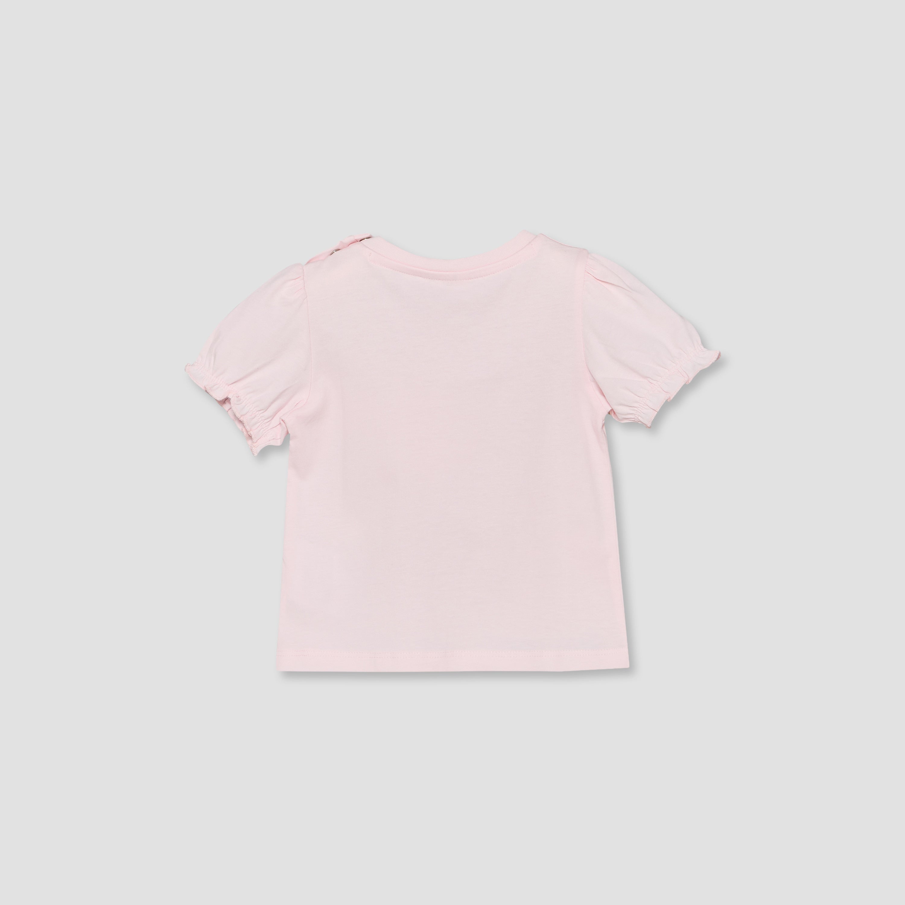 Pack of 2 Disney Crew Neck Short Sleeves T-shirt with Stitch and Angel Print