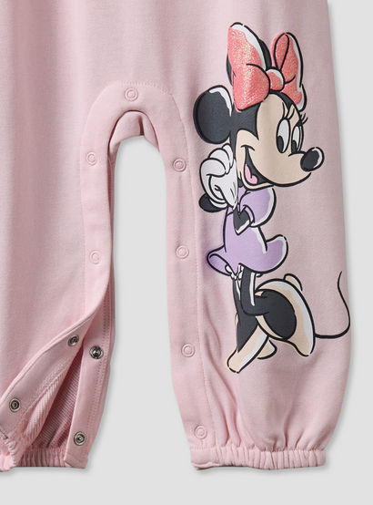 Disney Round Neck Short Sleeves T-shirt and Dungaree Set with Minnie Mouse Print-baby-girls-clothing-setsandcoords-image-7