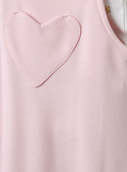 Disney Round Neck Short Sleeves T-shirt and Dungaree Set with Minnie Mouse Print-baby-girls-clothing-setsandcoords-image-8