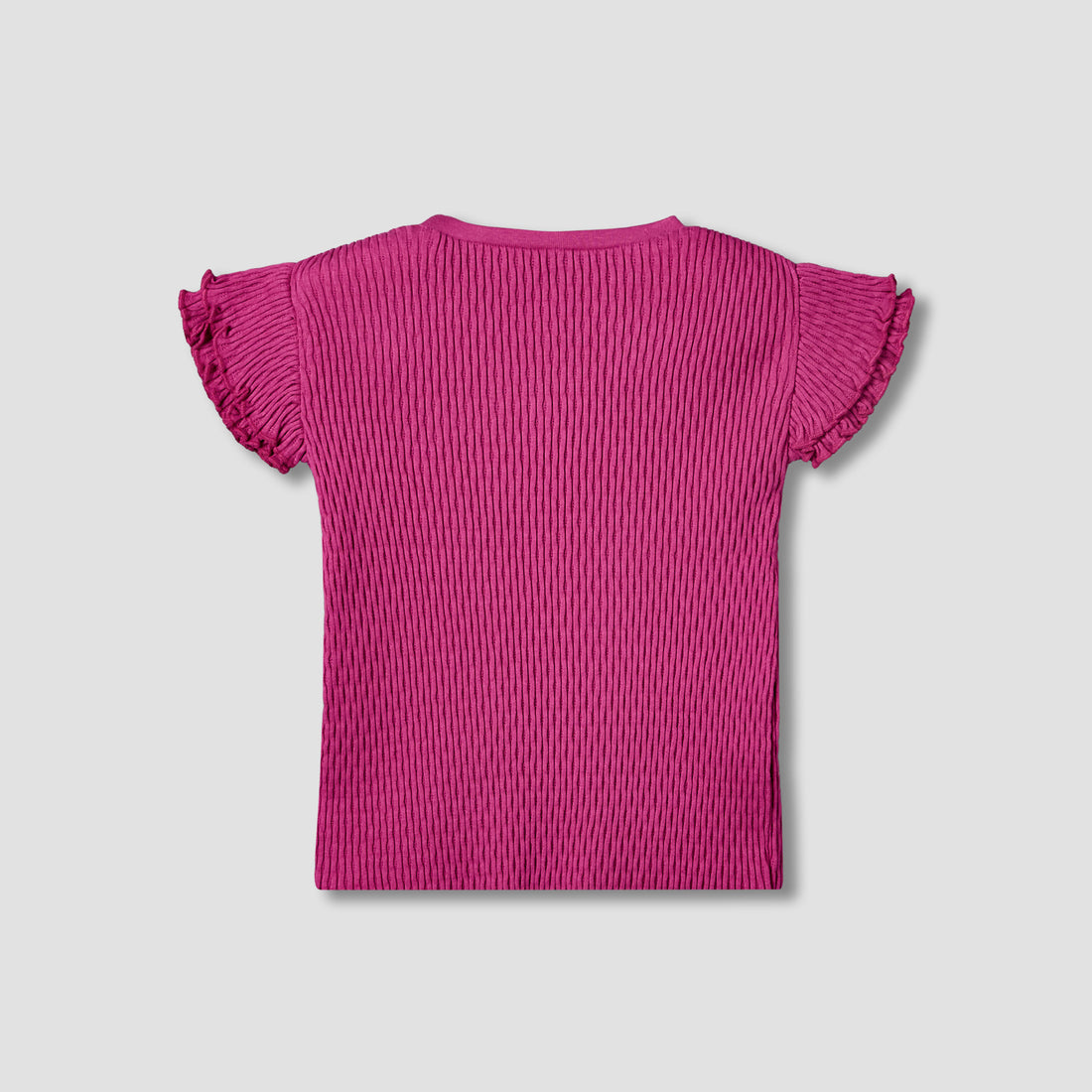 Juniors Crew Neck Short Sleeves T-shirt with Bow Applique