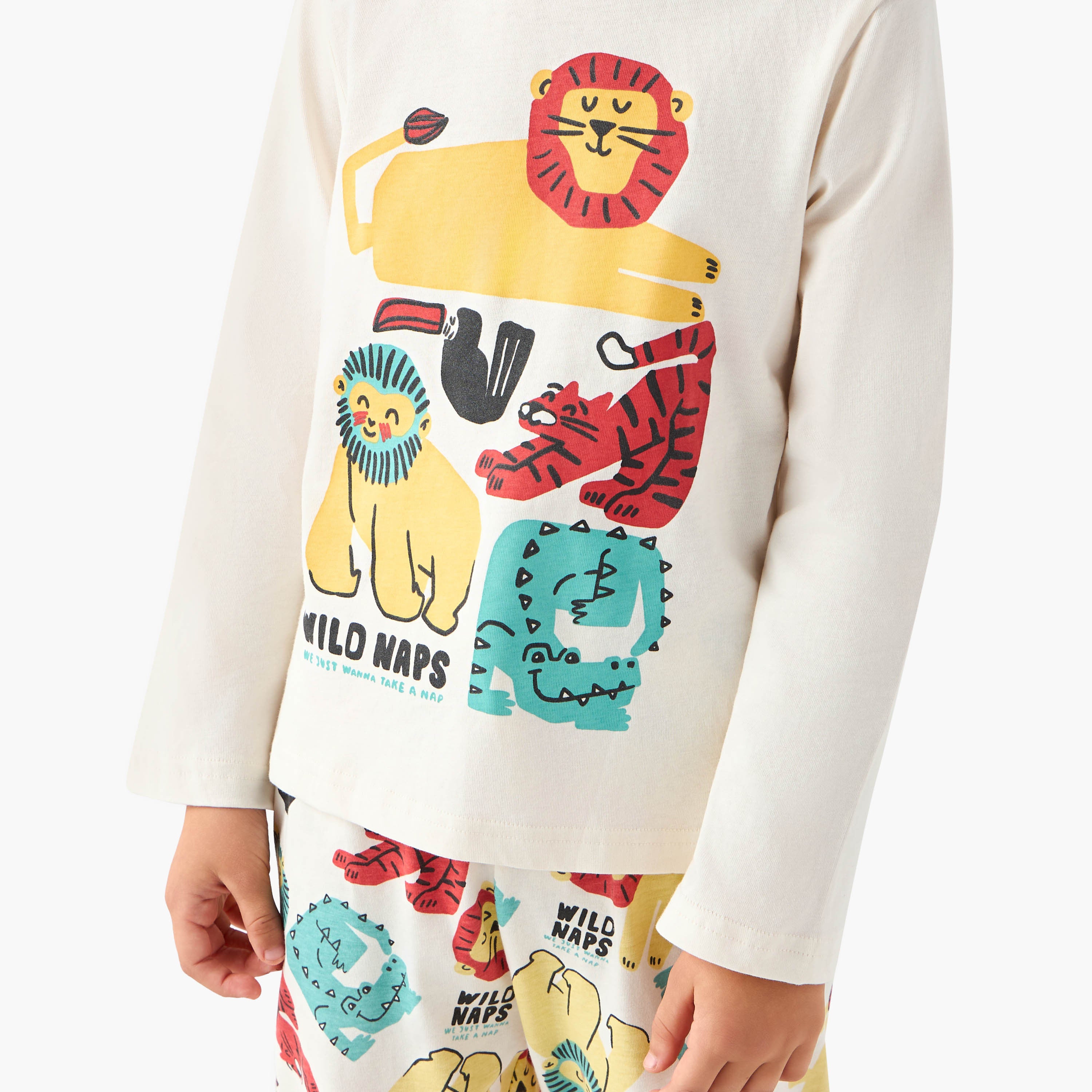Juniors Cotton Round Neck Long Sleeve Pyjama Set