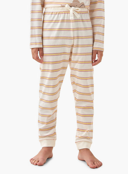 Juniors Cotton Crew Neck Long Sleeves Pyjama Set with Wild Animal Print-promo_babyshop_Buy2for69_UAE130126-image-3