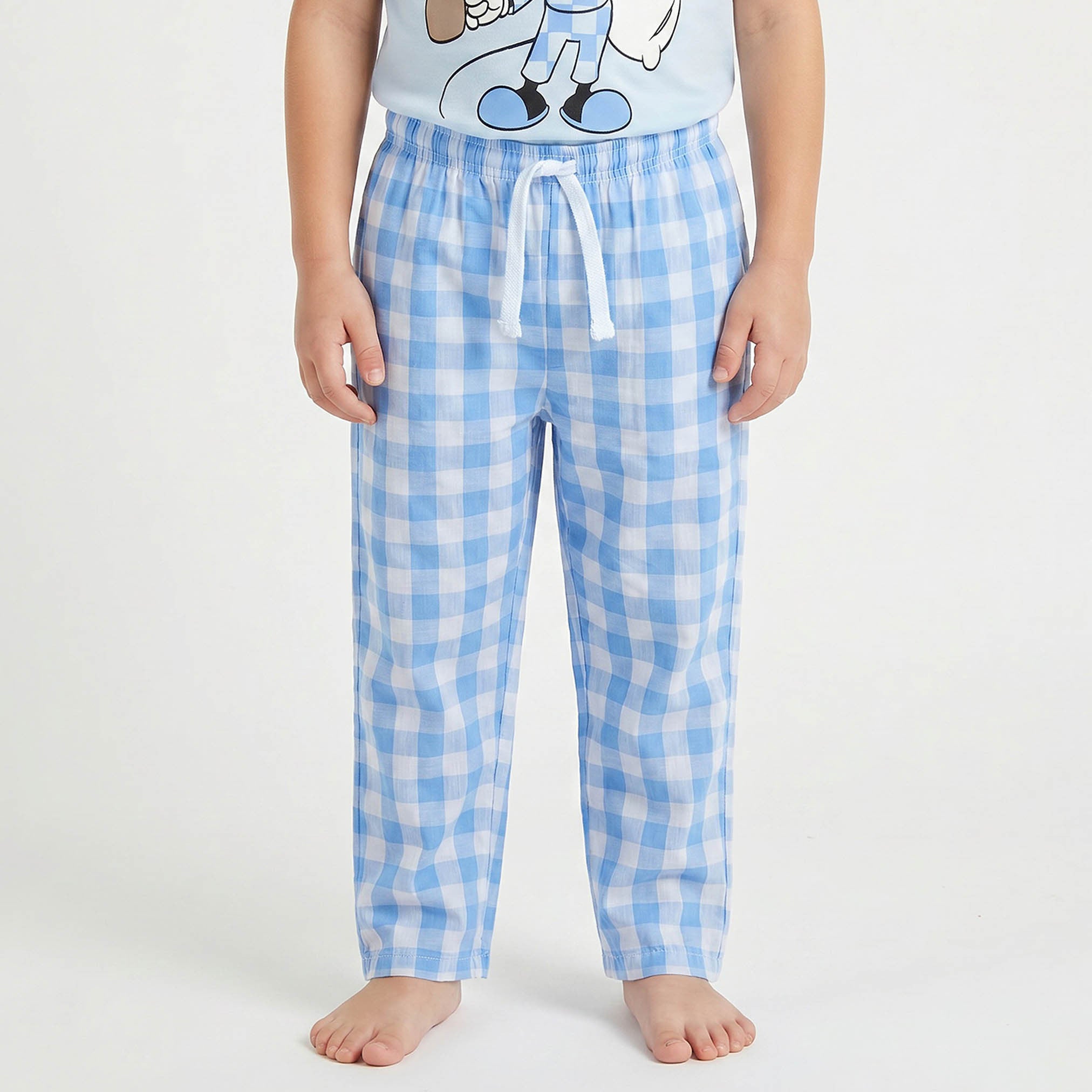 Disney Cotton Crew Neck Short Sleeves Pyjama Set with Mickey Mouse Print