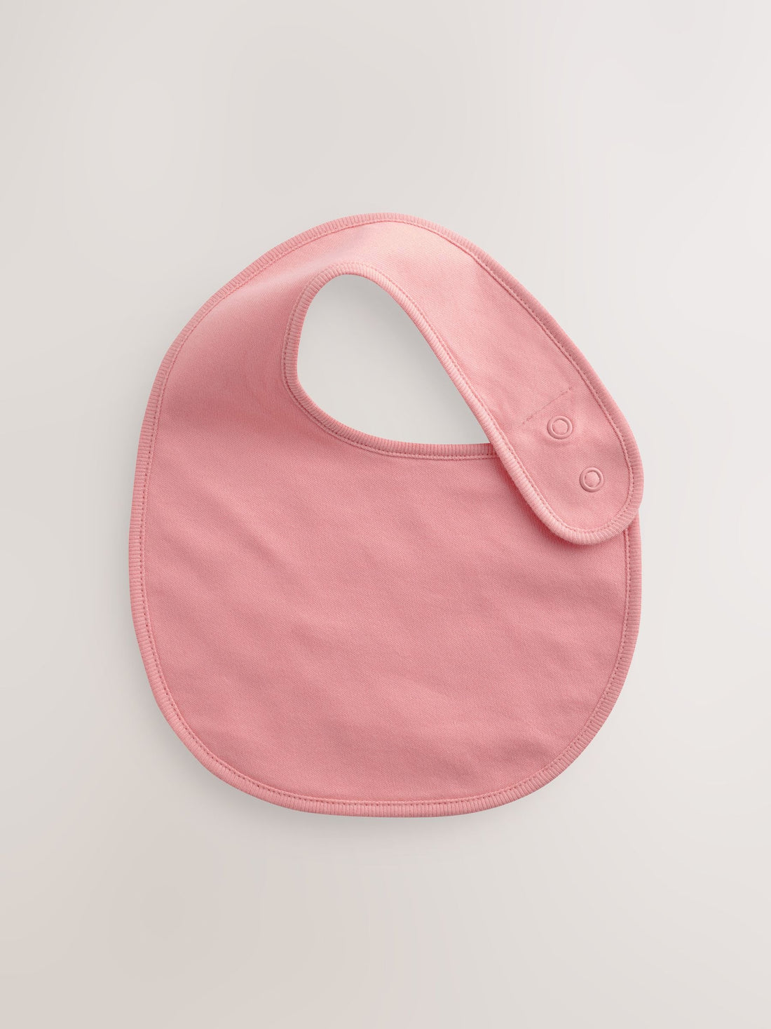 Pink Plain 5 Pack Baby Bibs - Size One