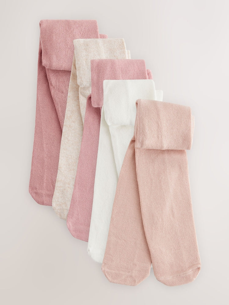 Pink Baby Tights 5 Pack