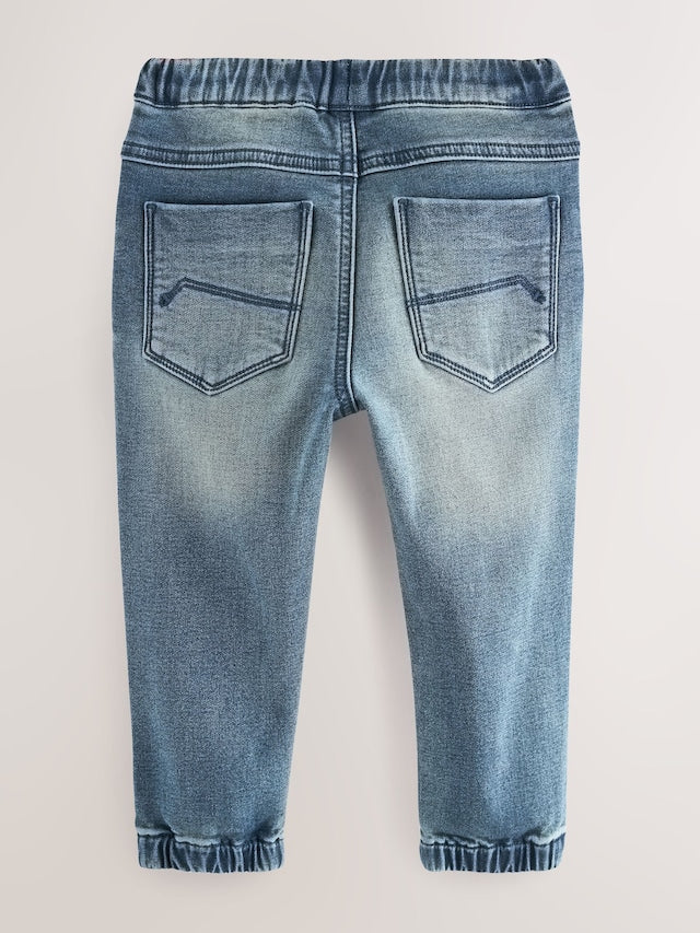 Mid Blue Regular Fit Joggers Jeans With Comfort Stretch (3mths-7yrs) - Size 3-6 Months (62-68cm)