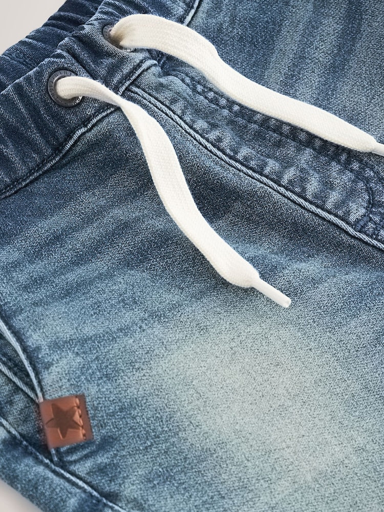 Mid Blue Regular Fit Joggers Jeans With Comfort Stretch (3mths-7yrs)