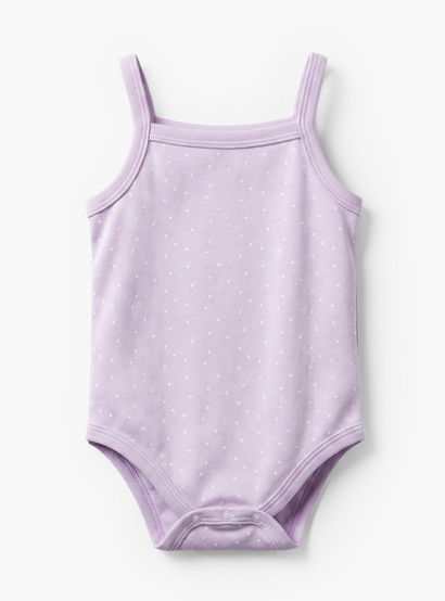 Pack of 3 Juniors Cotton Square Neck Sleeveless Bodysuit with Botanical Print-baby-girls-clothing-bodysuits-image-5