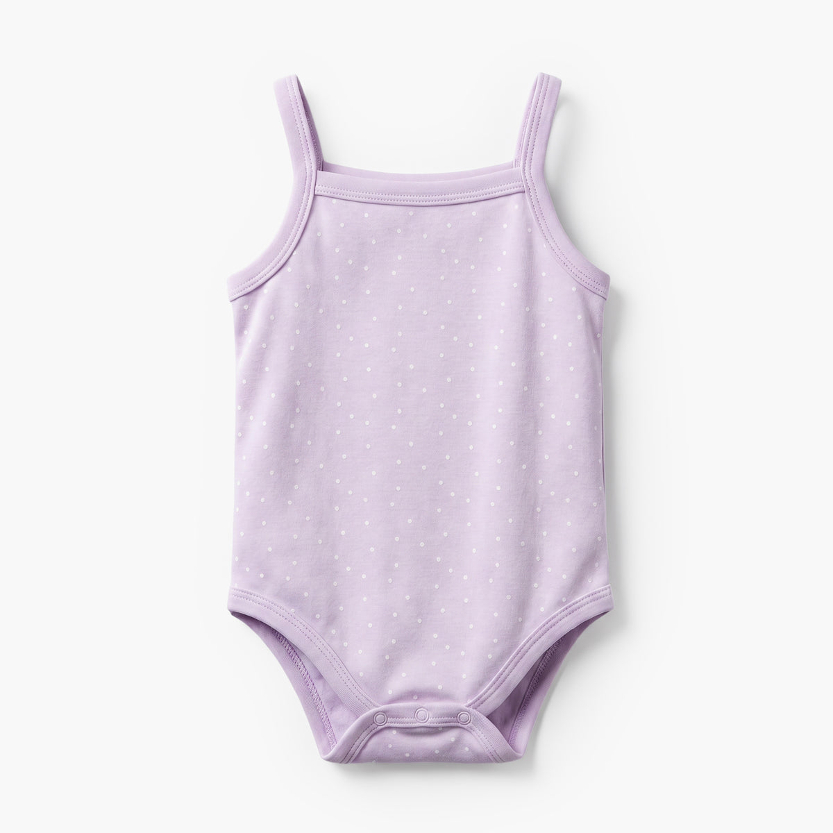 Pack of 3 Juniors Cotton Square Neck Sleeveless Bodysuit with Botanical Print