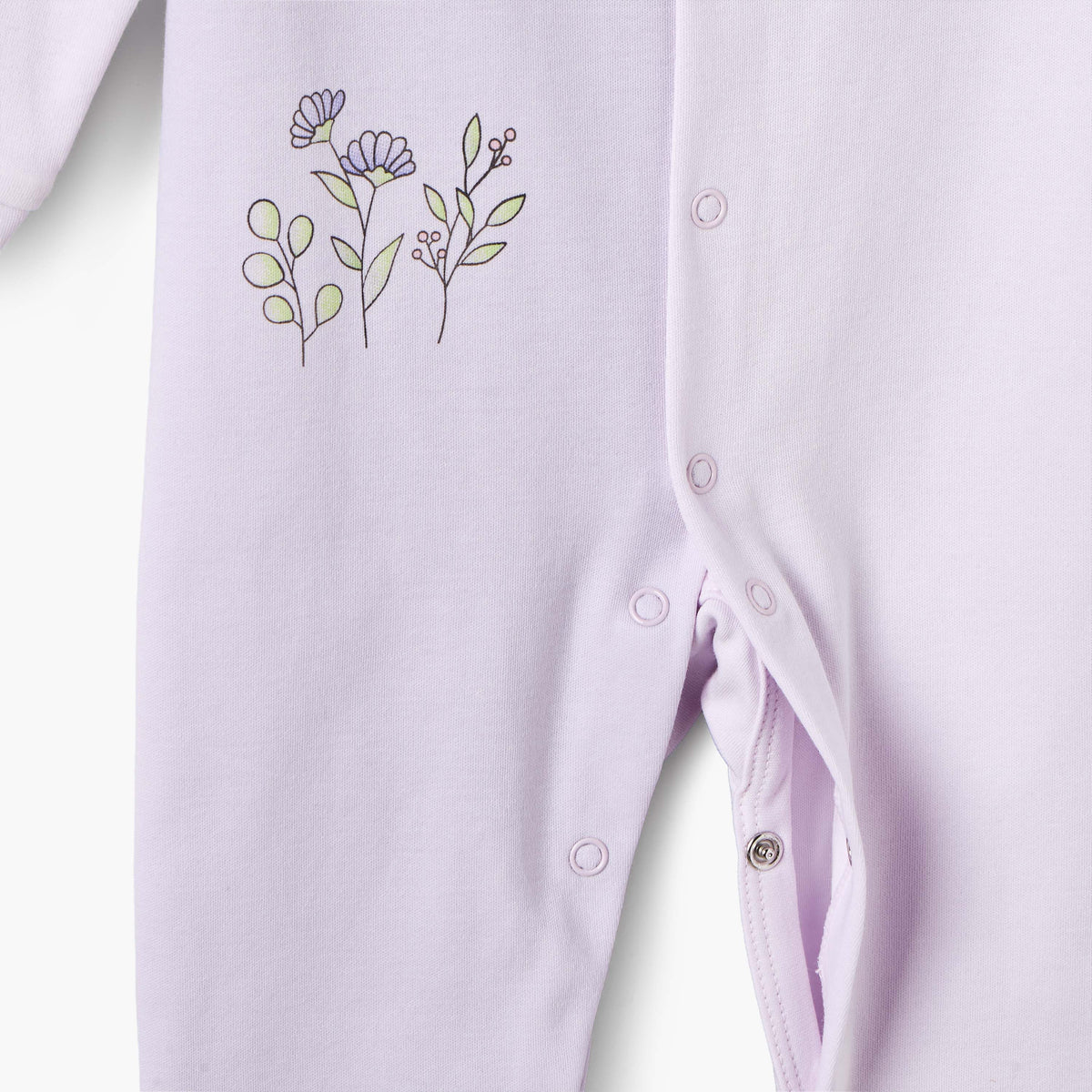 Set of 2 Juniors Cotton Round Neck Sleepsuit with Romper