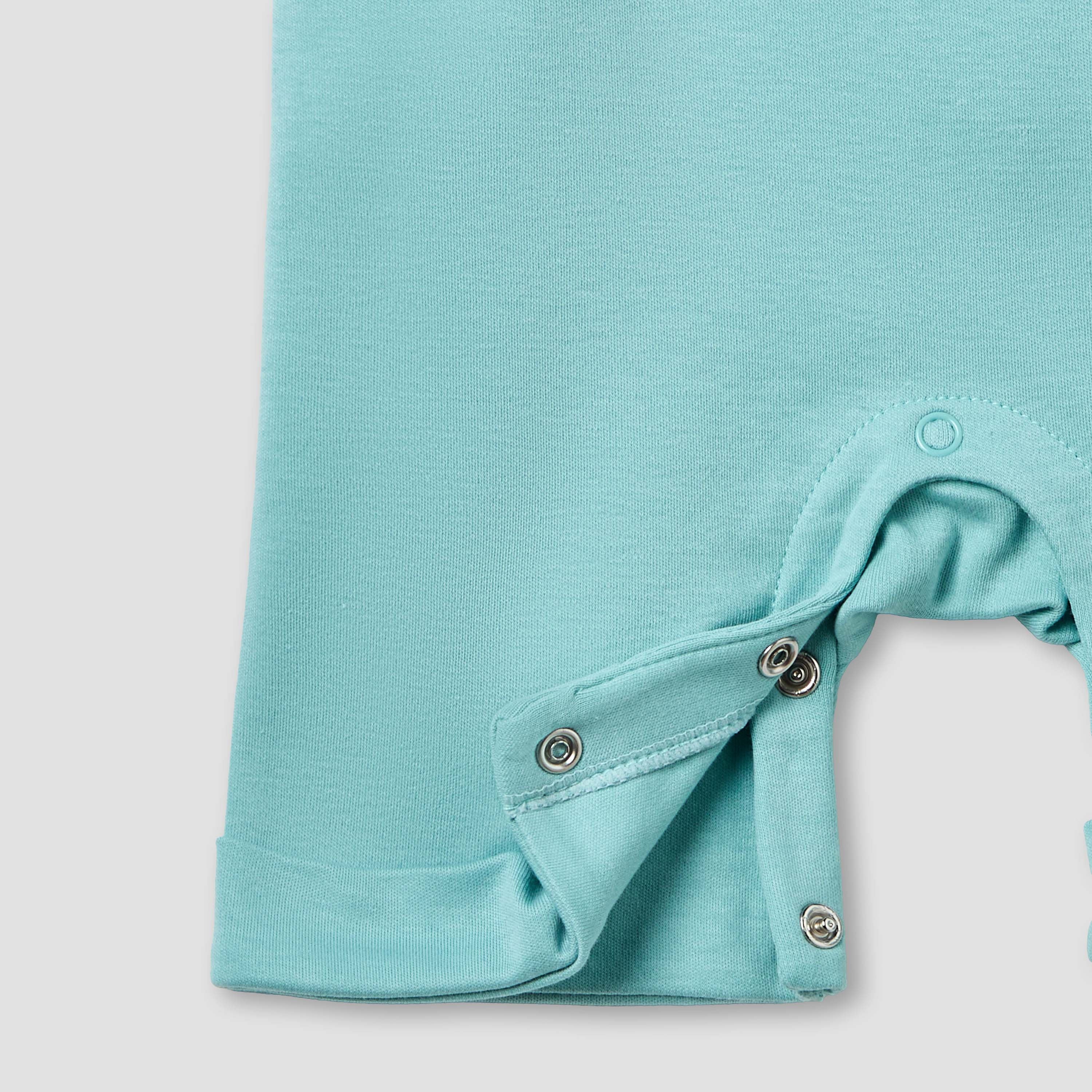 Juniors Crew Neck Short Sleeves Dungaree with Pocket