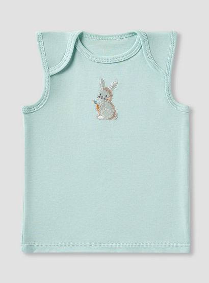 Juniors Girls 7-Piece Gift Set - Soft Cotton - Bodysuit, Bib, Booties - Bunny Print-baby-girls-clothing-setsandcoords-image-5