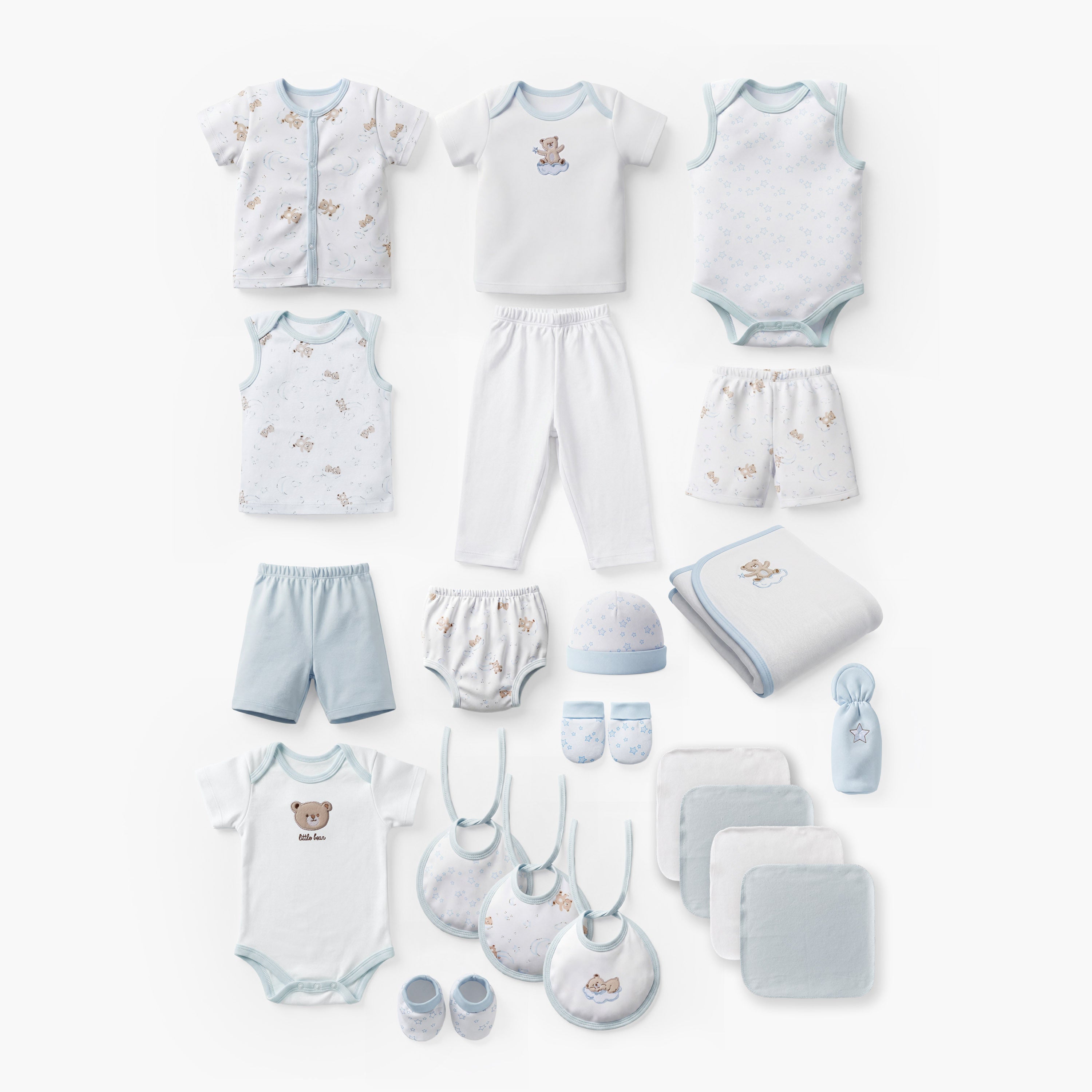 Set of 21 Juniors Clothing Gift Set with Bear Print