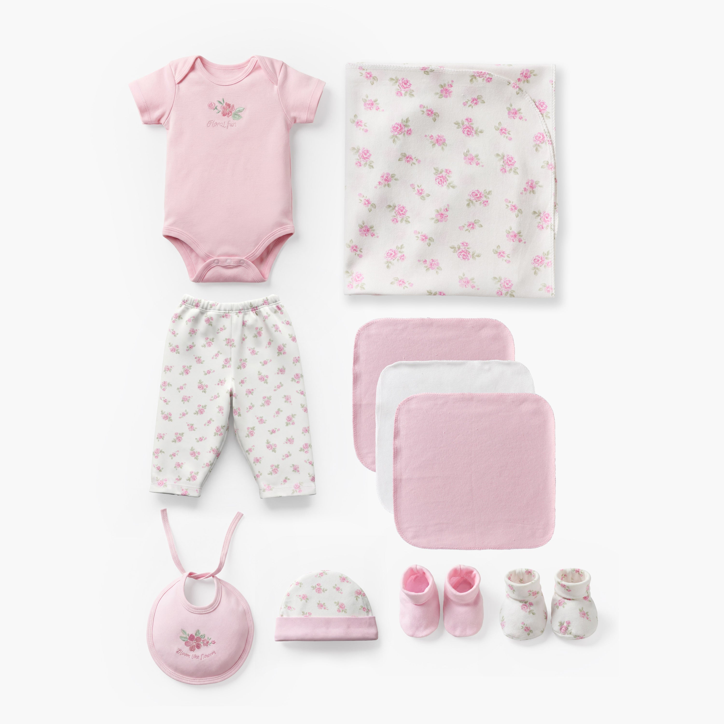 Set of 11 Juniors Clothing Gift Set with Floral Print