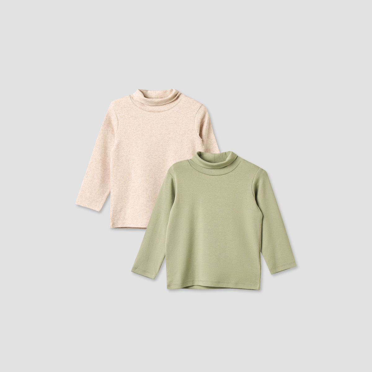 Pack of 2 Juniors Turtle Neck Long Sleeves T-shirt